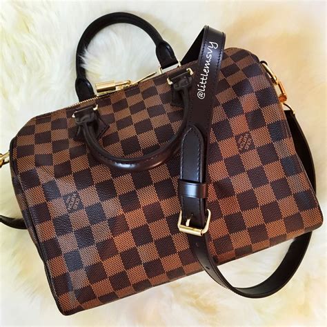 louis vuitton speedy 25 bandouliere damier ebene review|speedy 25 bandouliere empreinte.